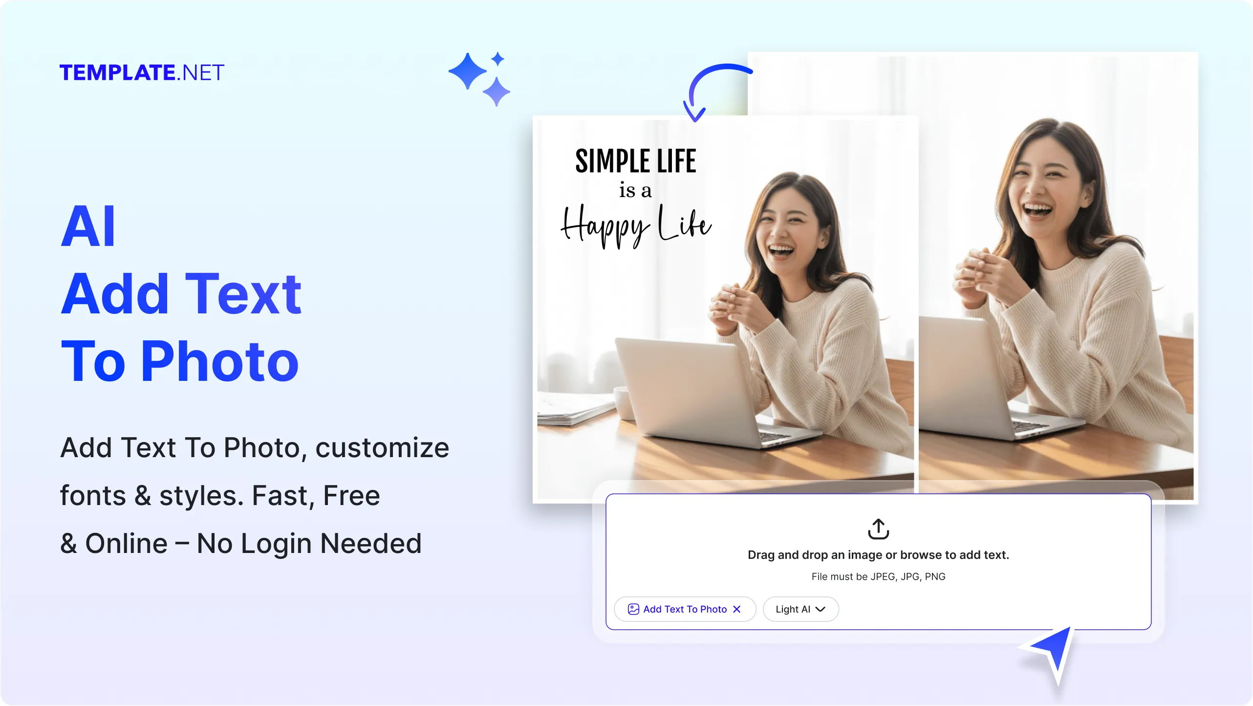 Free AI Add Text to Photo, AI Add Text to Photo Online Maker